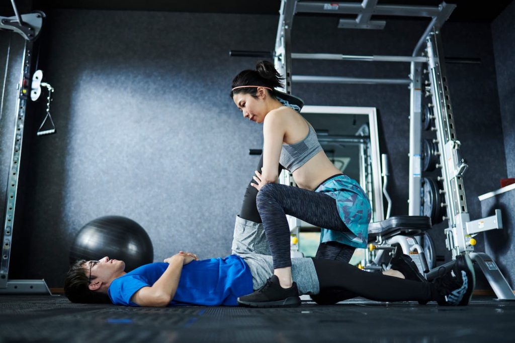 ジムでのトレーニング