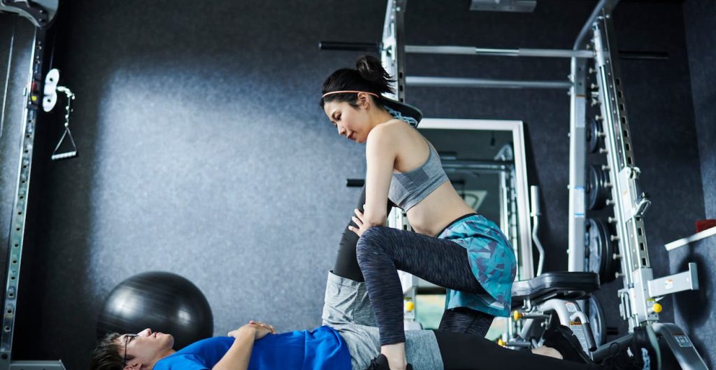 ジムでのトレーニング