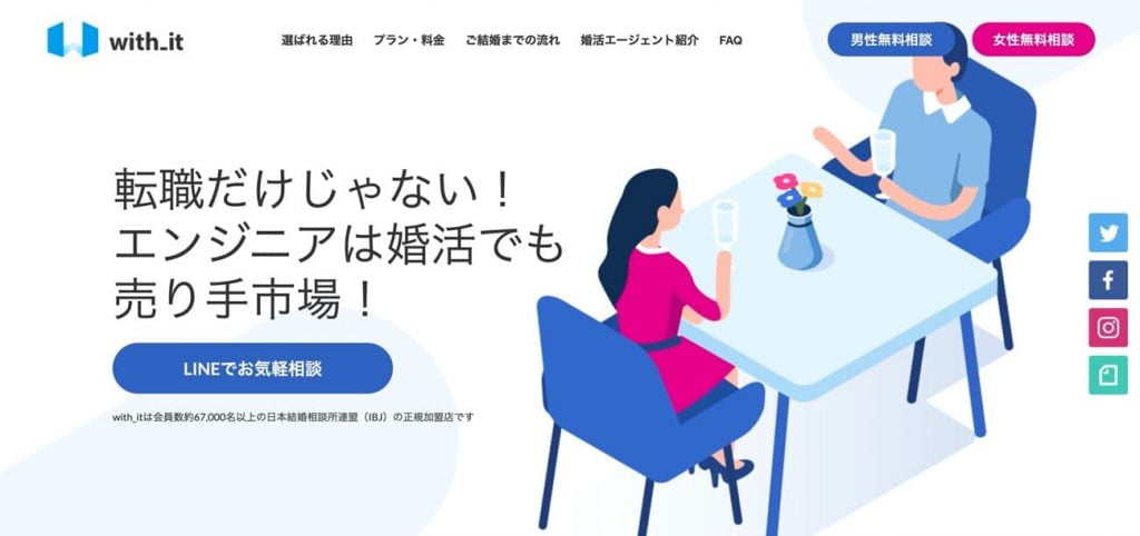 エンジニア向け結婚相談所with_it