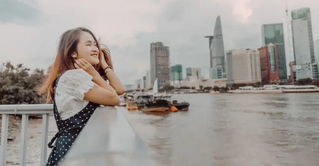 バックパッカー女子