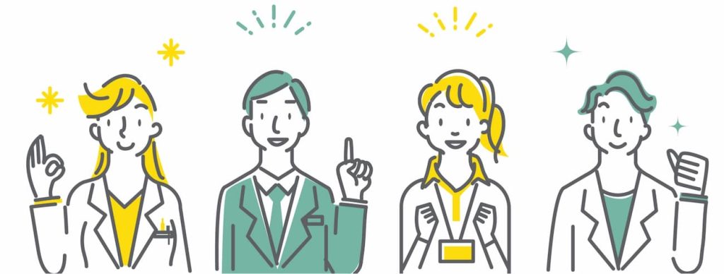 会社員の男女