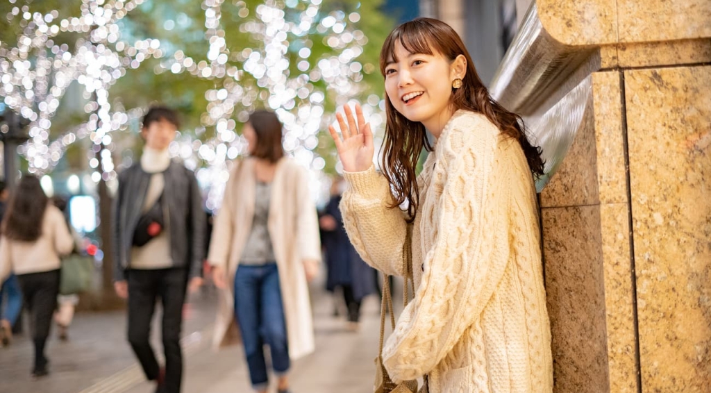 デートの待ち合わせ