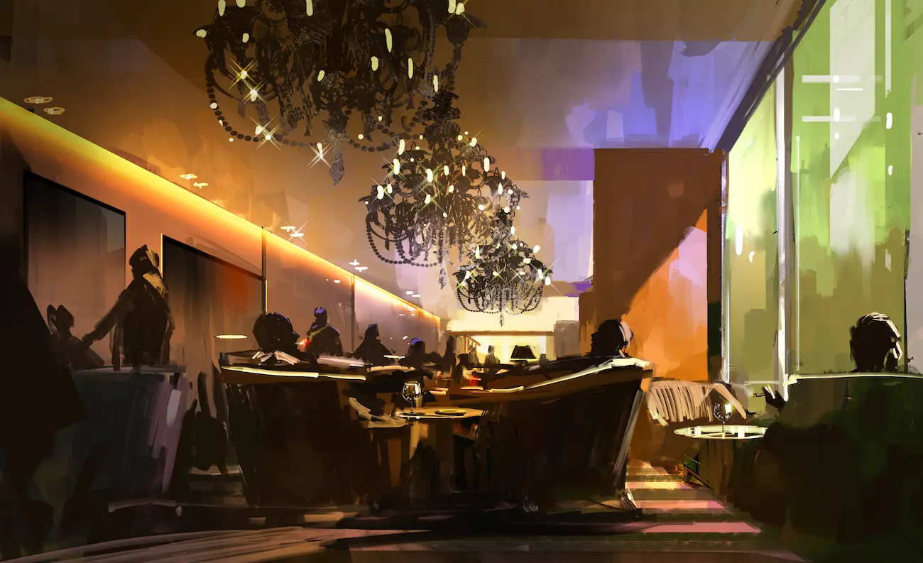 ホテルラウンジ