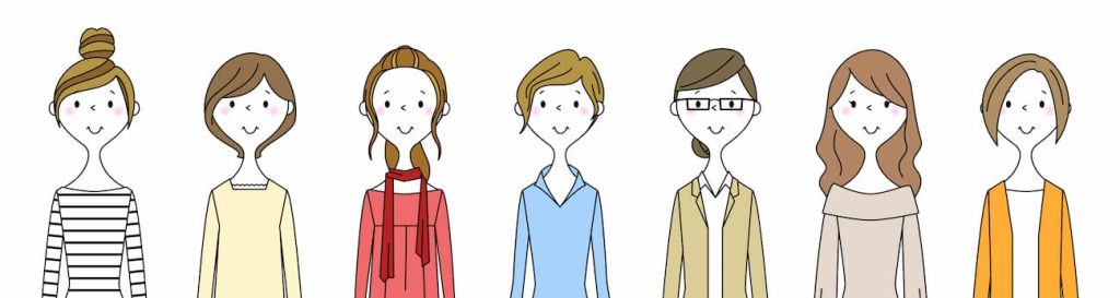 様々な職業の女性